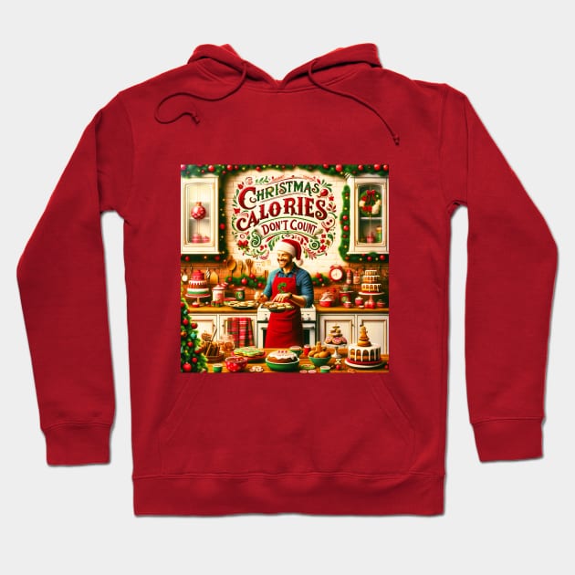 Christmas Calories Don't Count Hoodie by St01k@